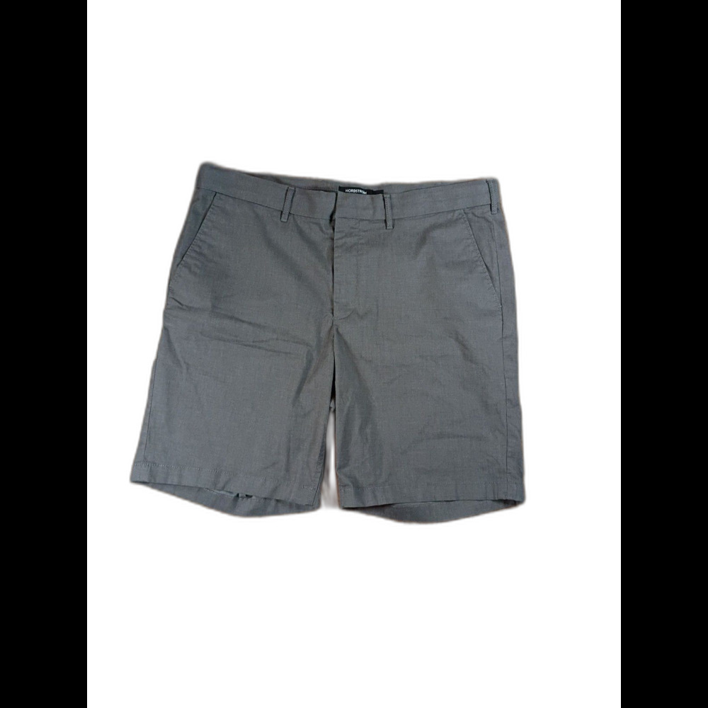 Nordstrom Slim Fit Shorts Mens 38 Gray Coolmax